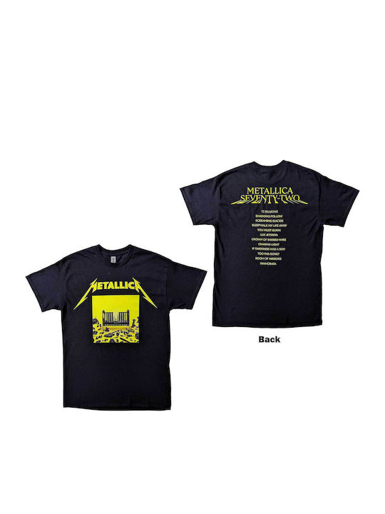 Pegasus Lux In Tenebris Metallica Cover T-shirt Black Cotton Printed Blouse