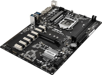 ASRock H110 Pro BTC+ Motherboard ATX με Intel 1151 Socket