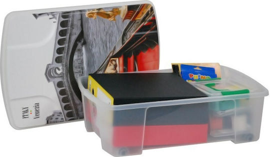 ArtPlast Πλαστικό Κουτί Αποθήκευσης με Ρόδες και Καπάκι 35lt