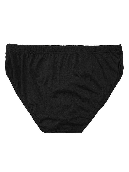 Herren Slips Schwarz 1Packung