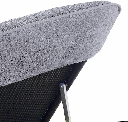 vidaXL Set 2 Hotel Pool and Beach Towels 200x75 cm 400gsm Gray