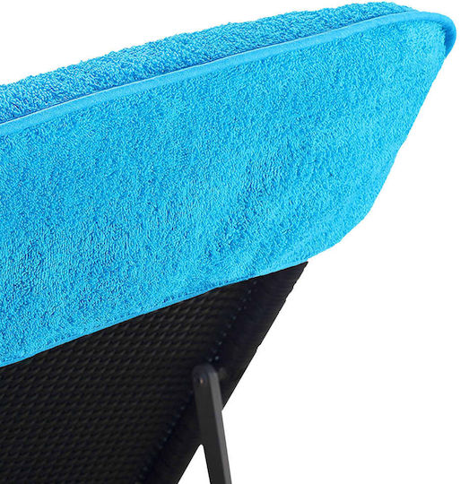 vidaXL Σετ 6 Ξενοδοχειακές Πετσέτες Προσώπου 135x60 εκ. Τιρκουάζ Βάρους 400gsm