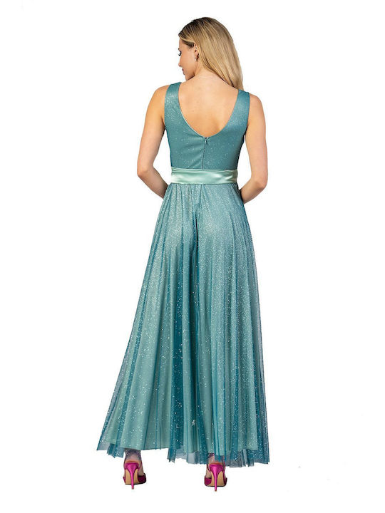 Bellino Maxi Dress for Wedding / Baptism Green