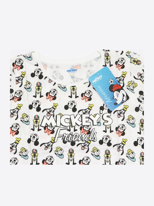 Disney Kids' Nightgown Summer White Minnie Mouse Disney Kids' Nightgown Summer White Minnie Mouse
