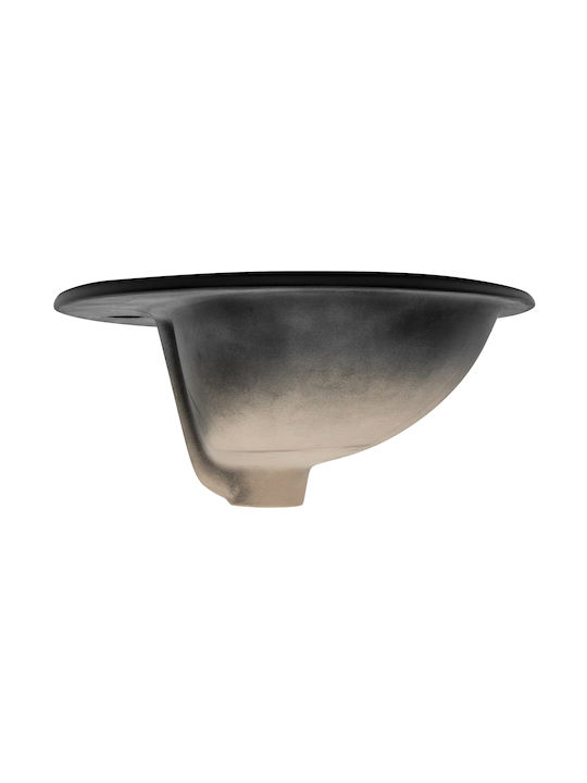 ML-Design Inset / Countertop Sink Ceramic 57x48.5x19.5cm Black