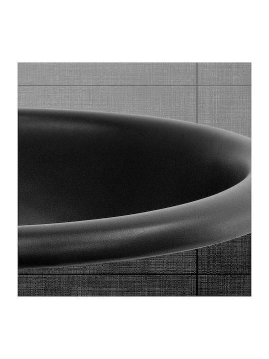 ML-Design Inset / Countertop Sink Ceramic 57x48.5x19.5cm Black