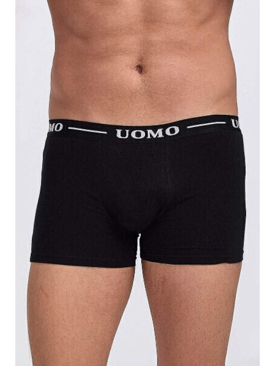 Herren Boxershorts Schwarz 6Packung