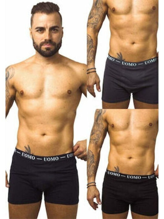 Ανδρικά Μποξεράκια Black/Blue 3Pack