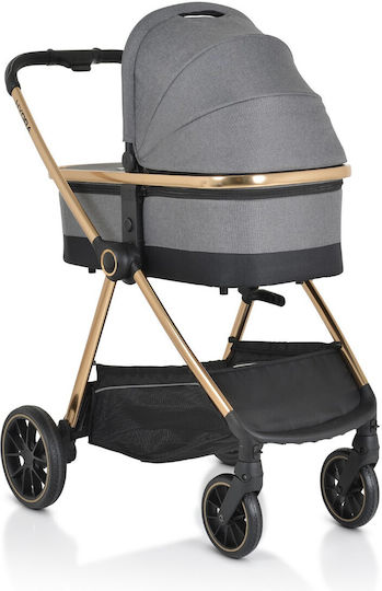 Cangaroo Hydra Adjustable 2 in 1 Baby Stroller Suitable for Newborn Gray