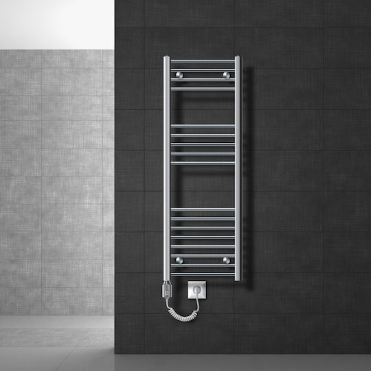 LuxeBath Elektrischer Handtuchhalter 900W 120x40cm Silber