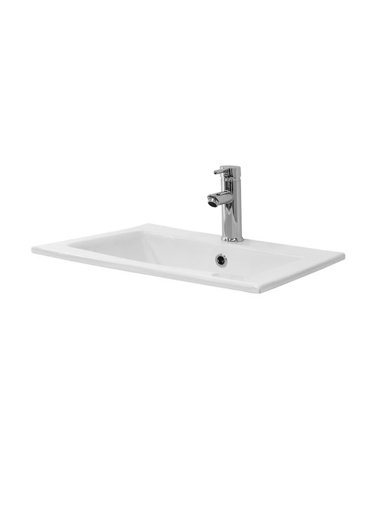 ML-Design Inset / Countertop Sink Ceramic 45x22.5x42cm White