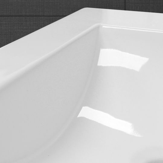 ML-Design Inset / Countertop Sink Ceramic 45x22.5x42cm White