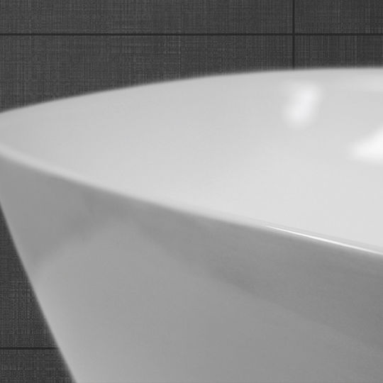 ECD Germany Countertop Sink Ceramic 60.5x38x14cm White
