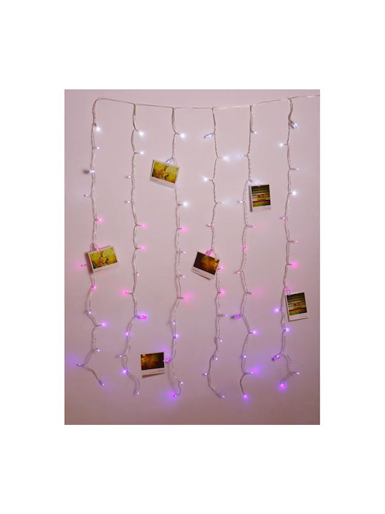 Λαμπάκια LED Κουρτίνα Μωβ Λαμπάκια LED Κουρτίνα Μωβ