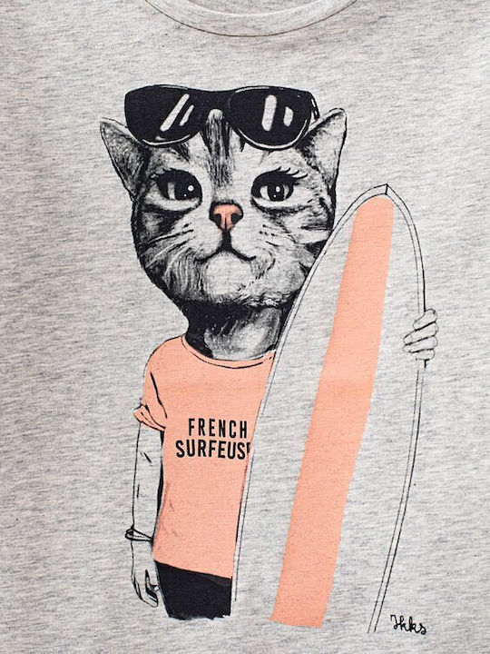 Kinder-T-Shirt Gray