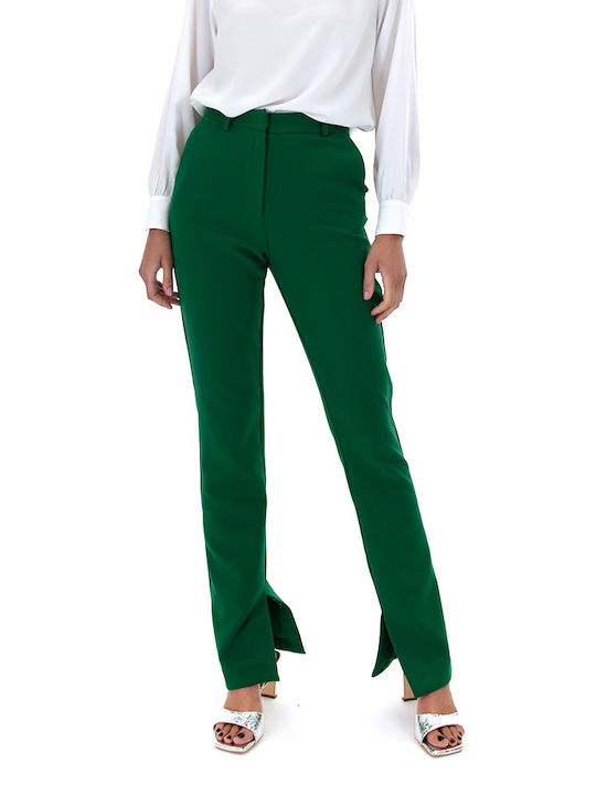 MY T Femei Pantaloni Chino Verde