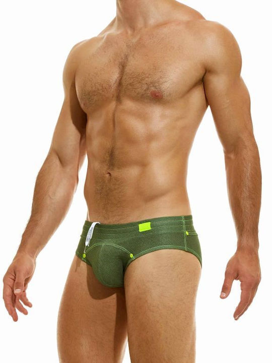 Modus Vivendi Herren Badebekleidung Slip Khaki