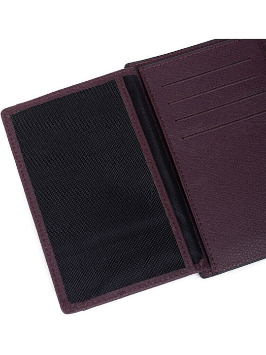 Leather Men's Wallet Classic with RFID Burgundy