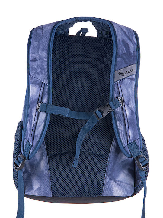 Cloud School Backpack for Junior High-High School with Water Bottle Holder Blue 32 x 23 x 46cm