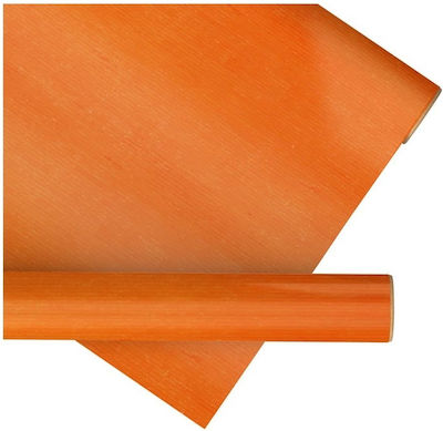 Einwickelpapier für Geschenke Orange 200x70cm.