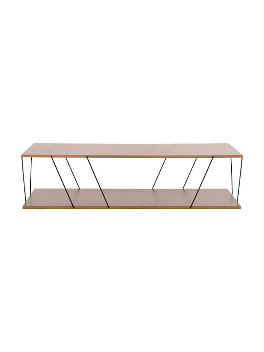 Tars Rectangular Wooden Coffee Table Natural L120xW50xH30cm