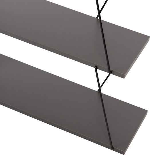 Библиотека Tars Сива 65x24x146см