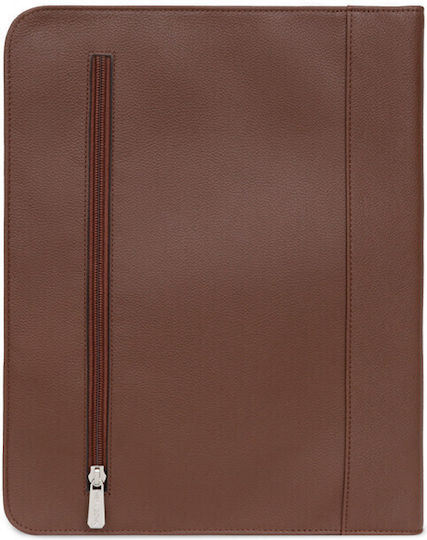 Hexagona Clipboard Bifold Conference for Paper A4 Brown 1pcs