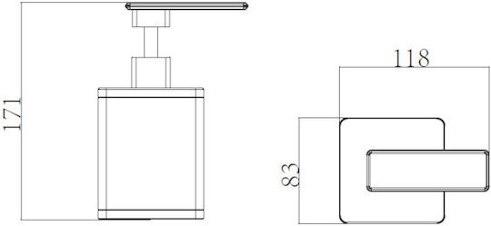Sparke Sopa 04 Metallischer Spender