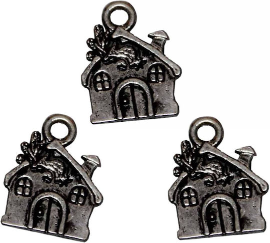 Tatu Moyo Charms Metallic Pendant Motif for Jewelry 1.7x1.3cm. Set 100pcs