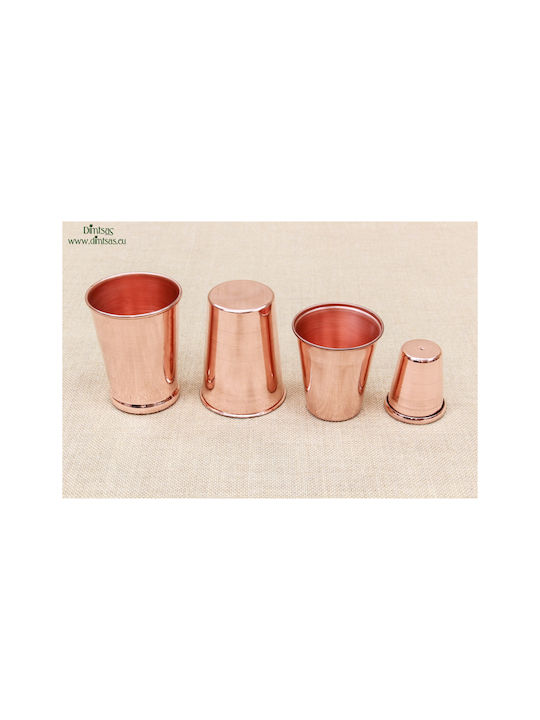 Glas Wasser / Cocktail/Trinken aus Kupfer in Rose Gold Farbe 410ml