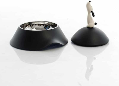 Alessi Edelstahl Schalen Futter & Wasser für Hunde Schwarz