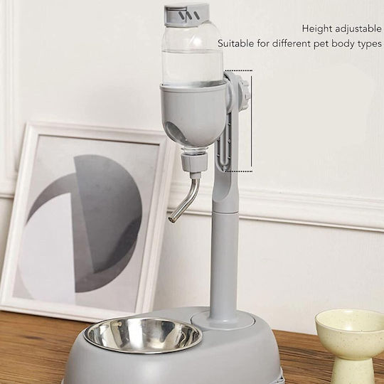 Factory Stainless Steel Bottle Food & Water for Dog & Cat with Base 500ml in Gray Color