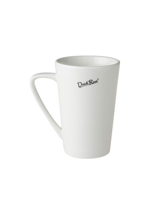 Dutch Rose Κούπα από Πορσελάνη Μαύρη 310ml