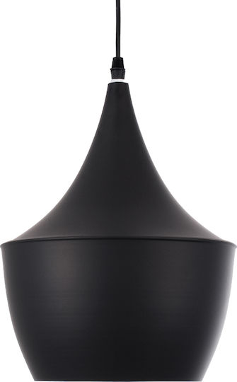 GloboStar Shanghai Black Bell Ceiling Light with E27 Socket 24x30x30cm