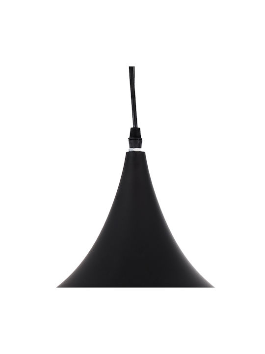 GloboStar Shanghai Black Bell Ceiling Light with E27 Socket 24x30x30cm