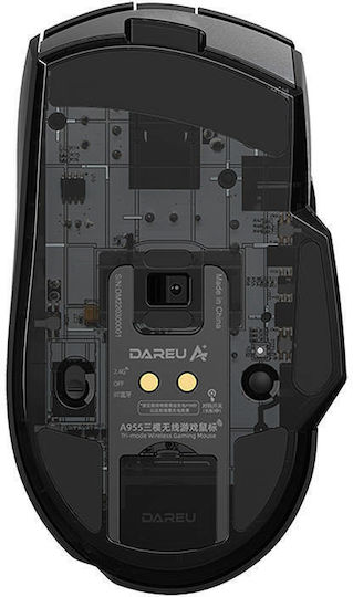 Dareu A955 Drahtlos RGB Gaming Gaming Maus 12000 DPI Schwarz