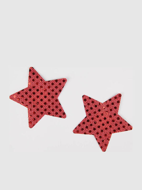 Sequin Nipple Covers Red