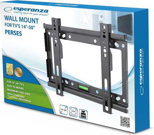 Esperanza ERW013 Suport TV de perete până la 50" și 25kg Negru