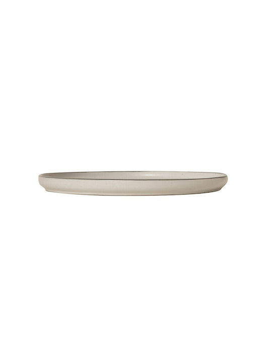 GTSA Plate Desert made of Porcelain Beige with Diameter 21cm
