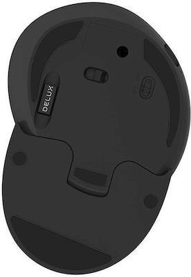 Delux M618G DB Bluetooth Wireless Ergonomic Vertical Mouse Black