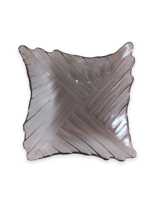 Joli Plate Desert Square Glass Multicolour 10x10cm 6pcs