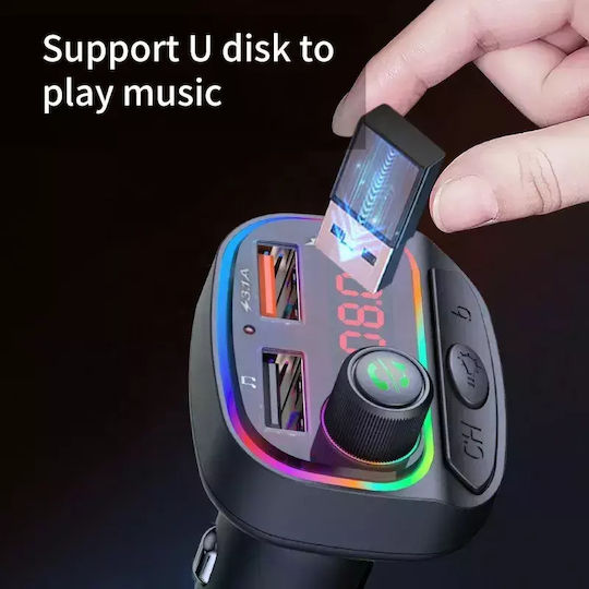 Factory FM Car Transmitter C15 with Bluetooth / USB