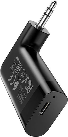 Hoco FM Transmitter Αυτοκινήτου E53 Dawn Sound V.5.0 με AUX Μαύρο