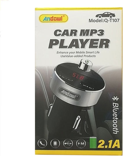 Andowl FM предавател за кола с Bluetooth / USB