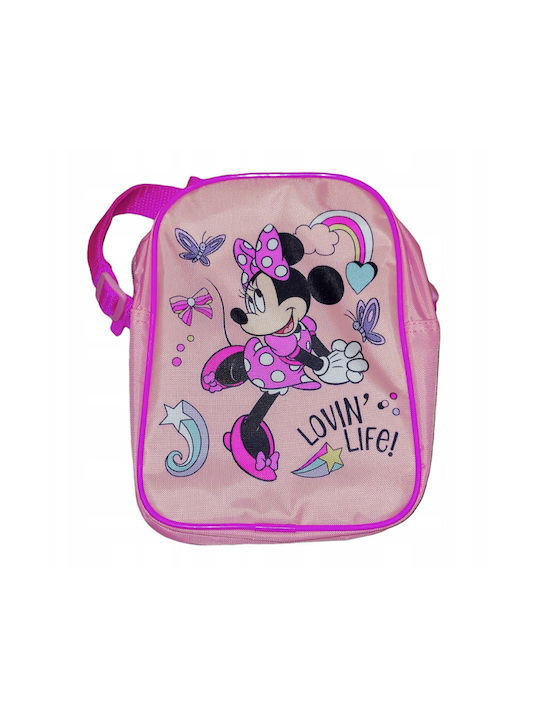 Disney Παιδική Τσάντα Ώμου Ροζ 16x21εκ.