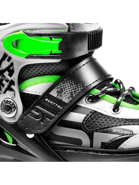 Spokey Quattro Inline Αυξομειούμενα Rollers Πολύχρωμα Παιδικά