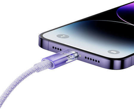 Baseus Explorer Braided USB-C to Lightning Cable 20W Purple 2m