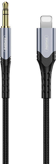 Remax RC-C015i Braided 3.5mm to Lightning Cable Black 1m (RC-C015i)