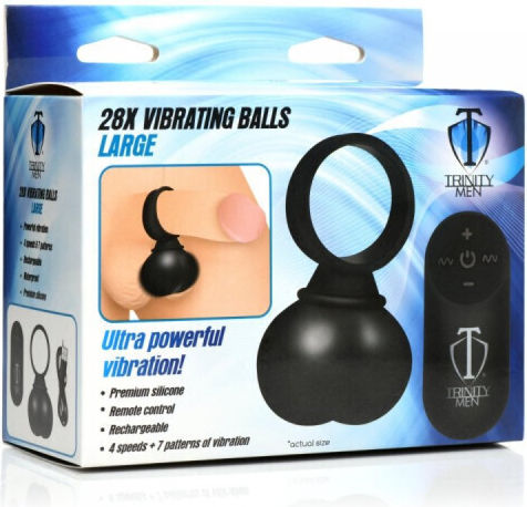 Trinity Men Vibrations Vaginalbälle mit Vibration Schwarz