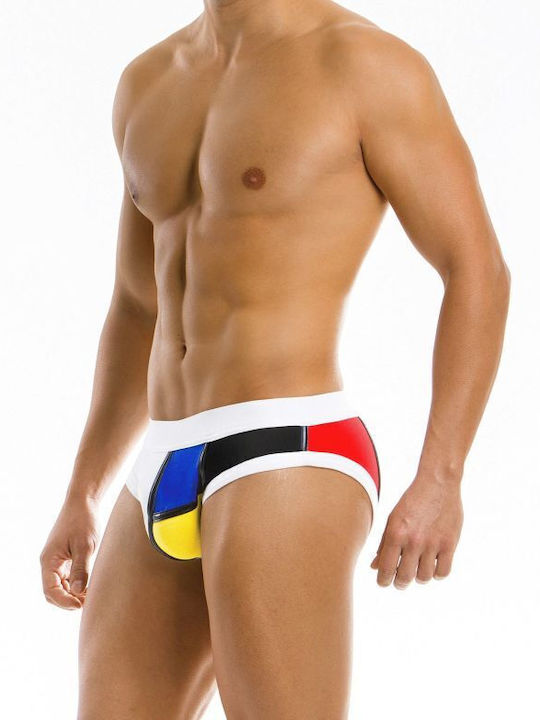 Modus Vivendi Men's Slip White with Patterns